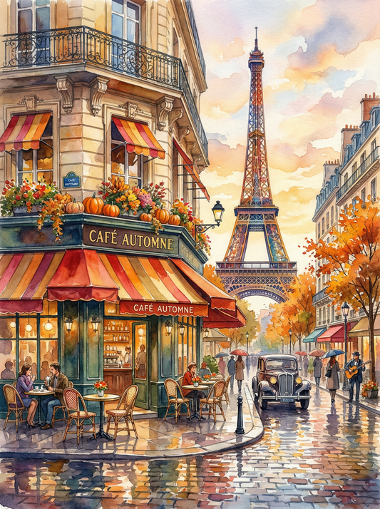 Parisian Autumn Café (80 Colors)