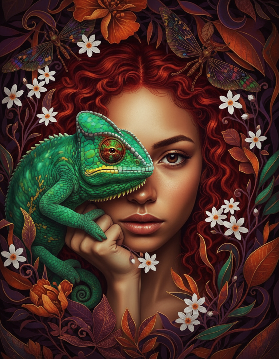 Chameleon Red Curls (120 Colors)