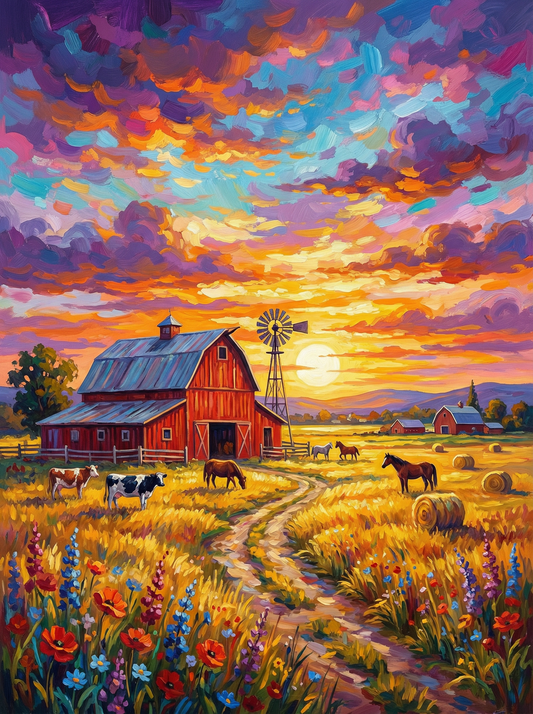 Golden Harvest at Sundown (120 Colors)