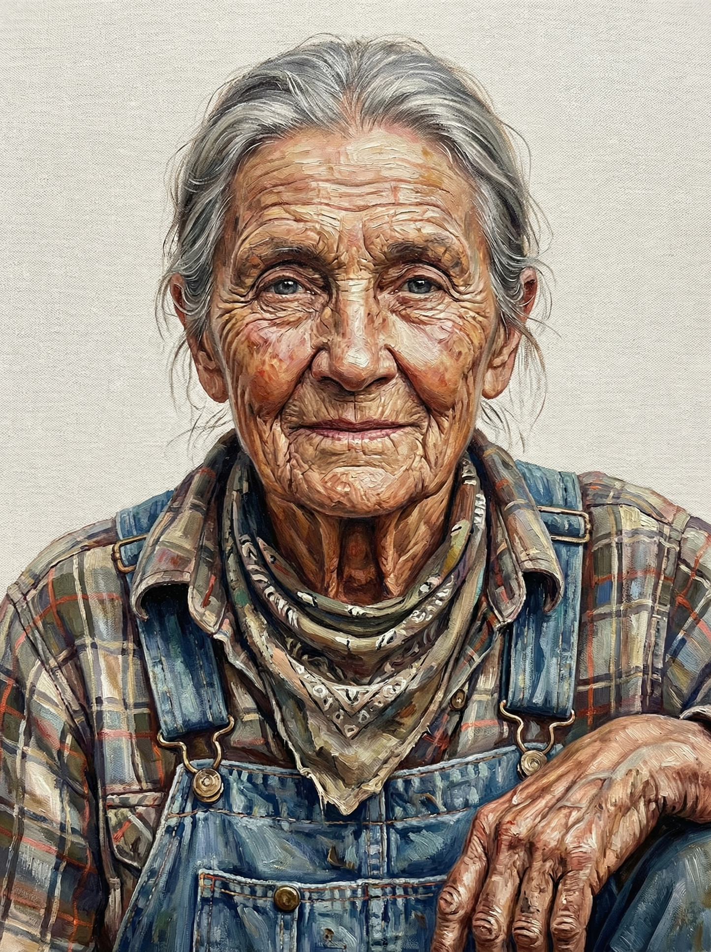 Elderly Rancher Portrait (120 Colors)