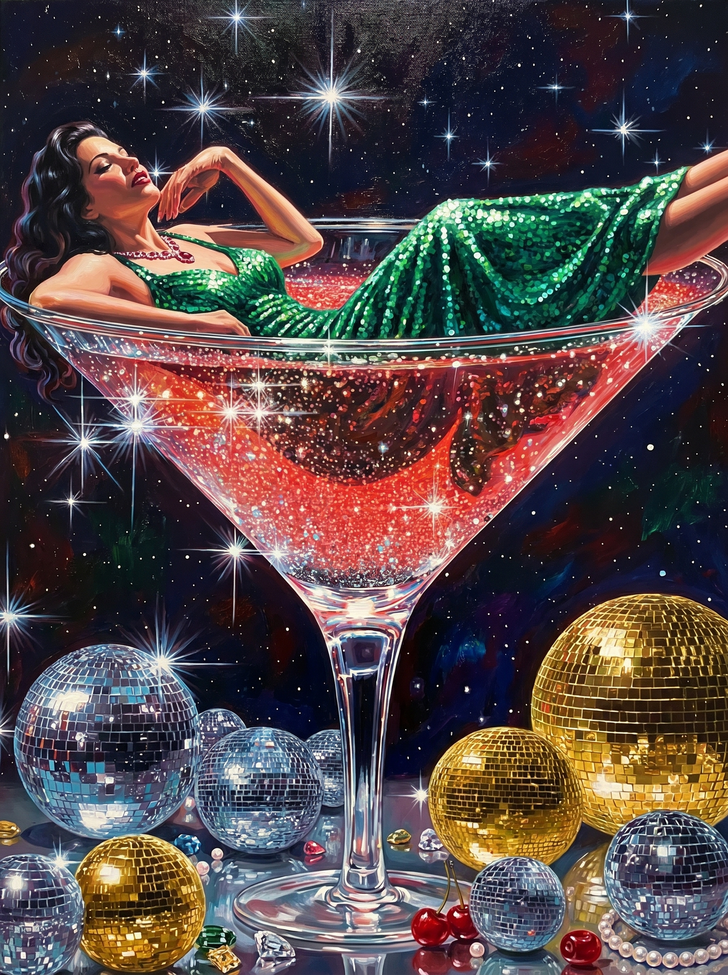 Emerald Martini Starlight Glamour (80 Colors)
