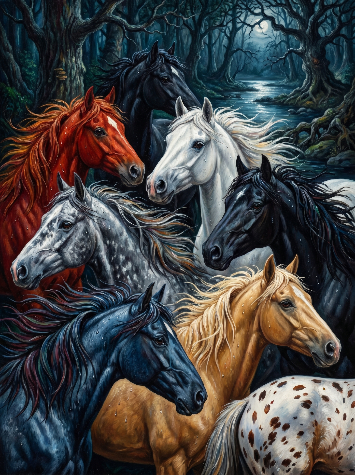 Enchanted Forest Horses (80 Colors)