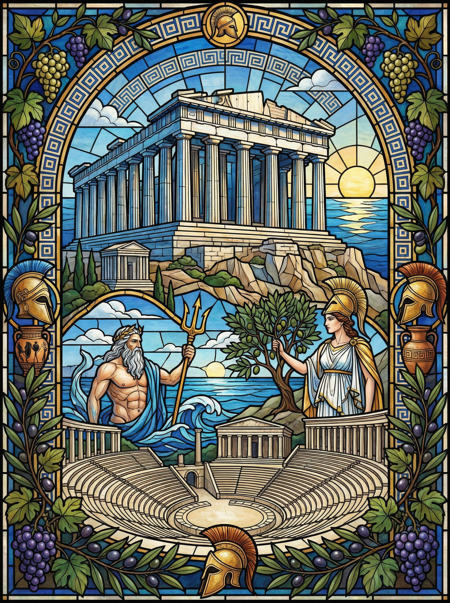 Ancient Greek Gods Temple (120 Colors)