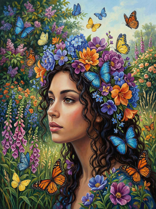 Wildflower Muse Portrait (120 Colors)