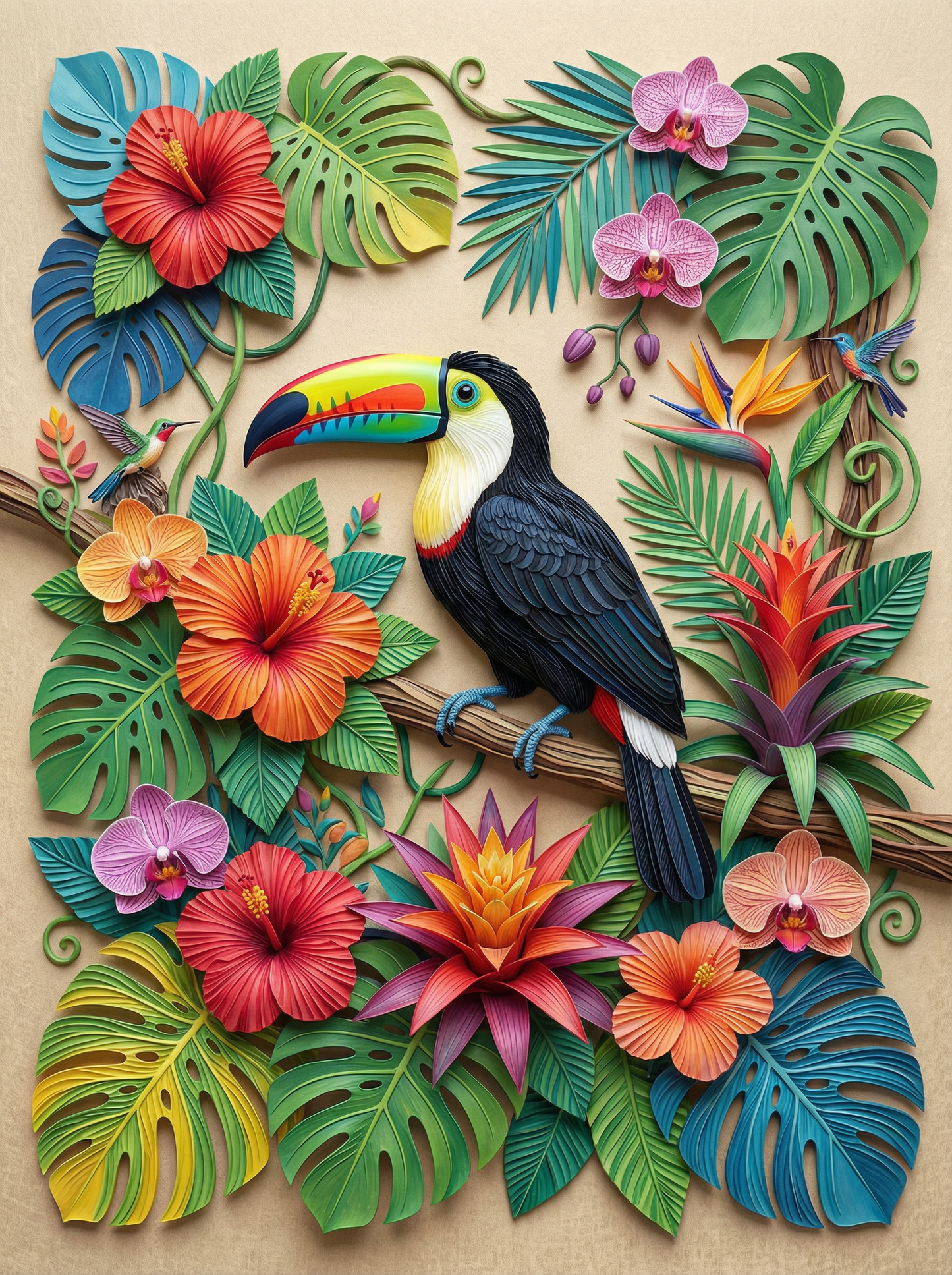 Tropical Toucan Harmony (120 Colors)