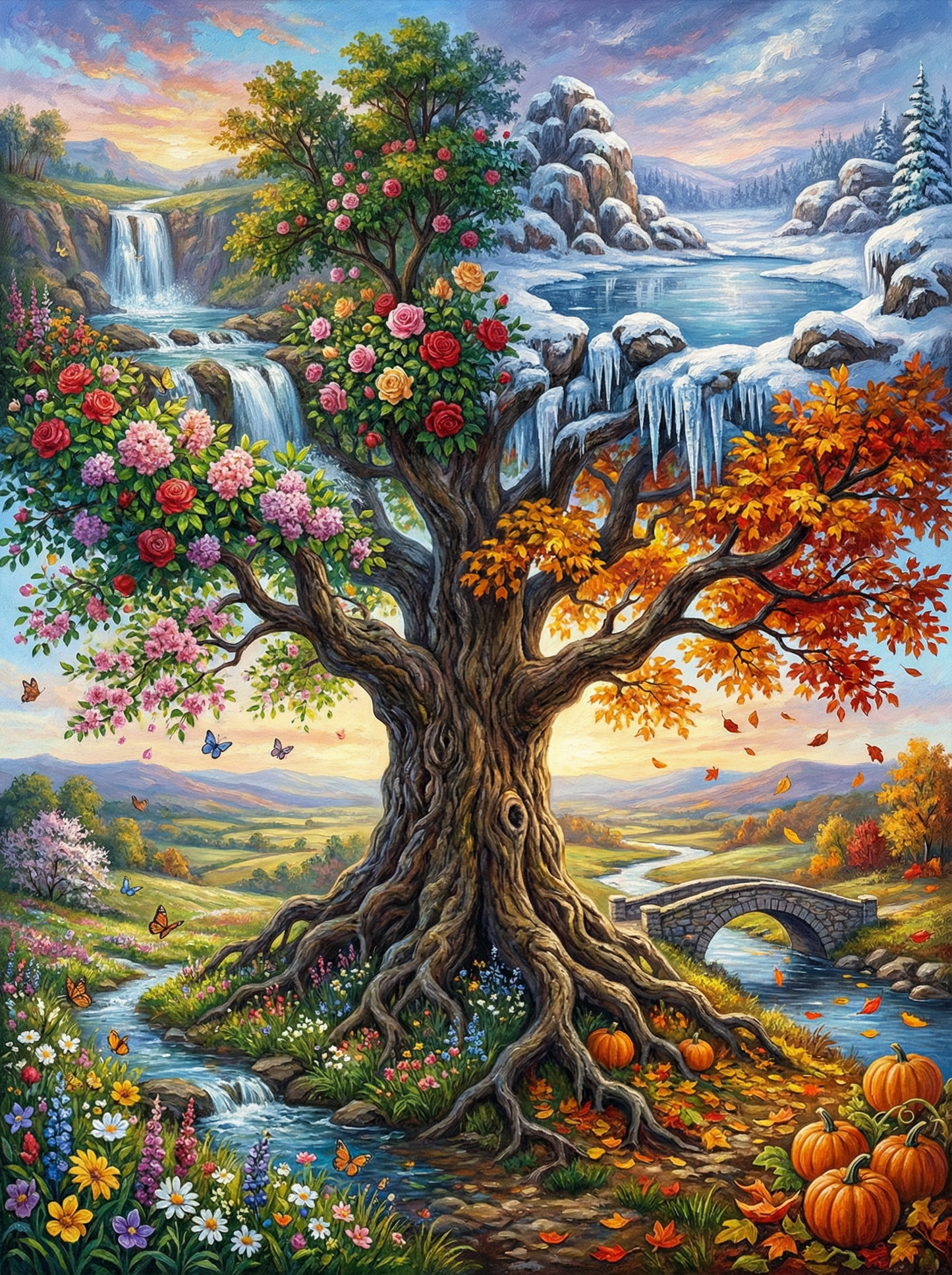 Tree of Four Seasons (80 Colors)