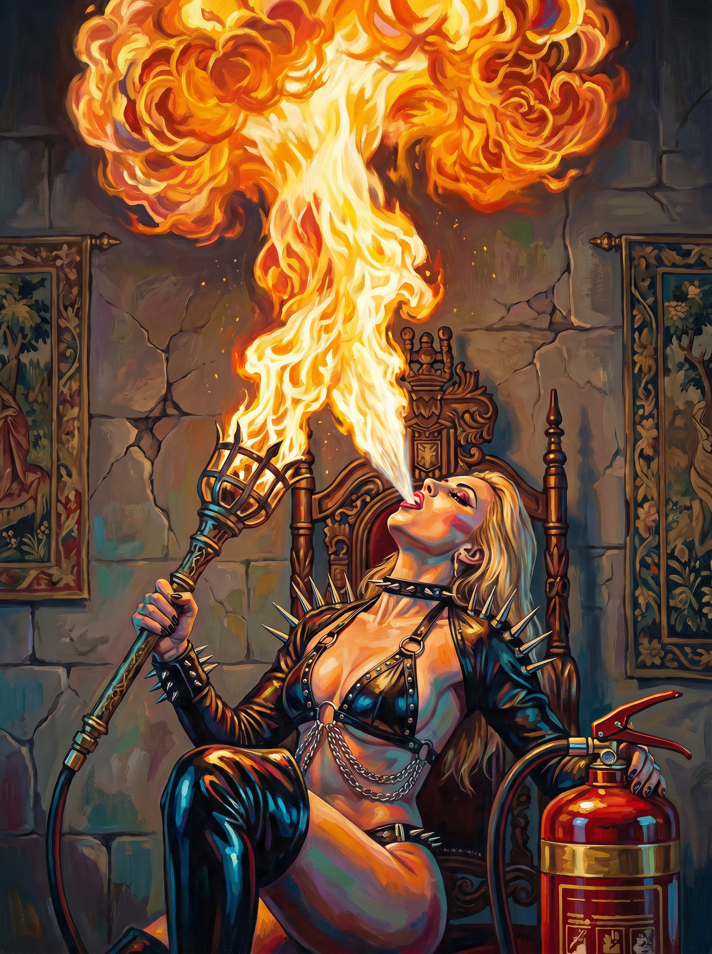 Fire Breathing Woman (80 Colors)