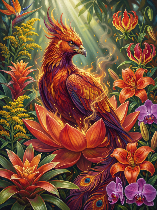 Fire Phoenix Bird Garden (80 Colors)