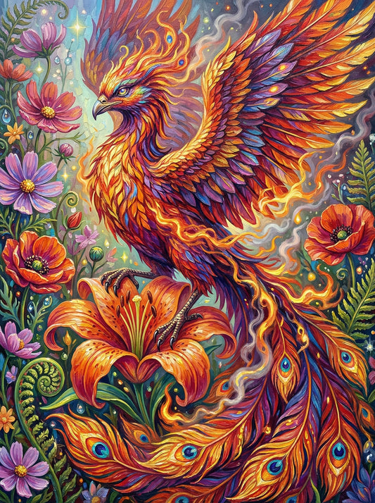 Flaming Phoenix Flight (80 Colors)