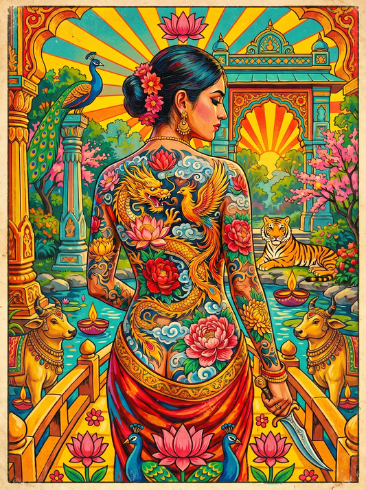 Floral Kimono Sunrise (120 Colors)