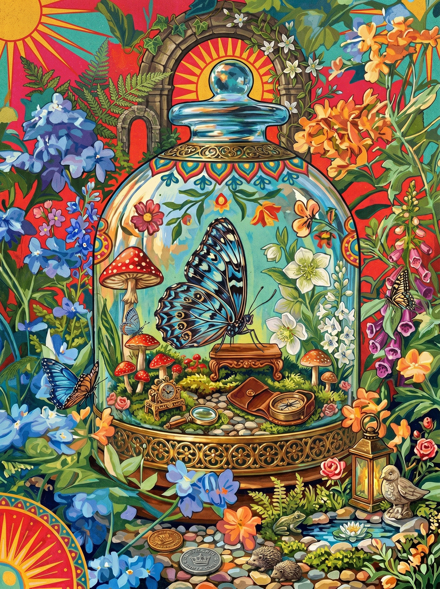Floral Teapot Still Life (120 Colors)
