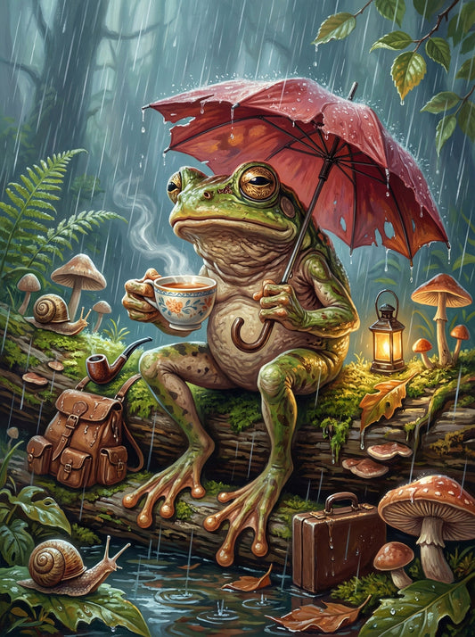 Frog In Rain Adventure (80 Colors)