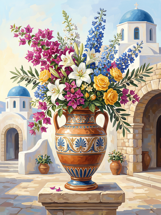 Grecian Courtyard Garden (80 Colors)