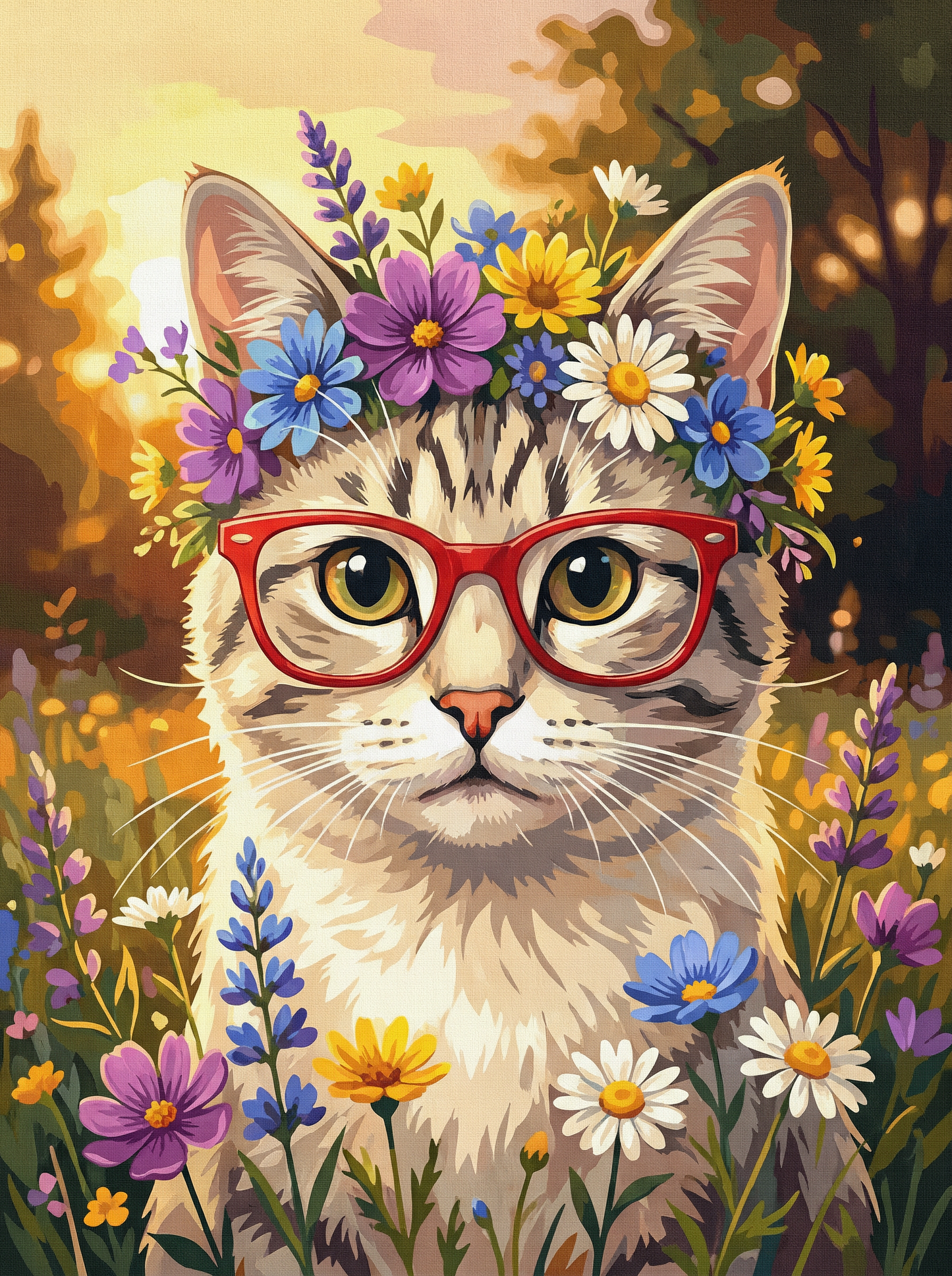 Sunlit Meadow Cat (80 Colors)