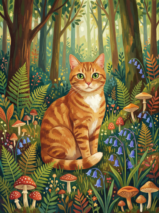 Enchanted Forest Ginger Cat (80 Colors)