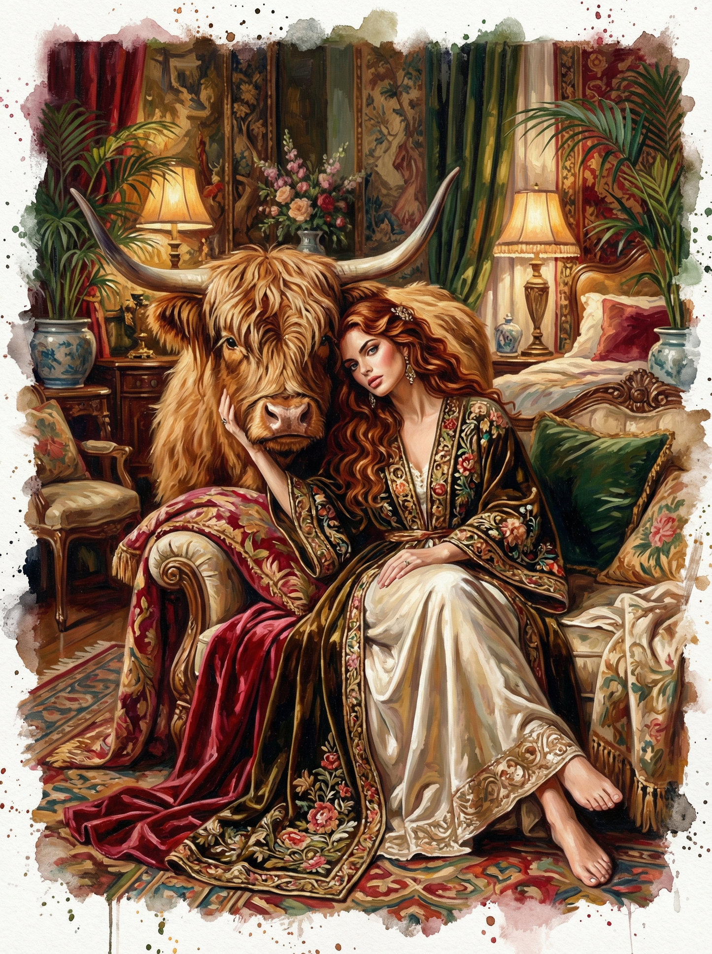 The Lady and the Highland (120 Colors)