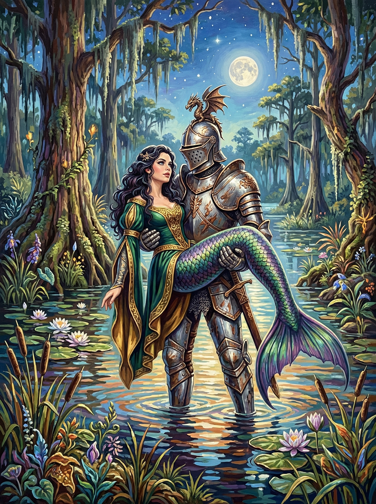 The Knight and the Mermaid (80 Colors)