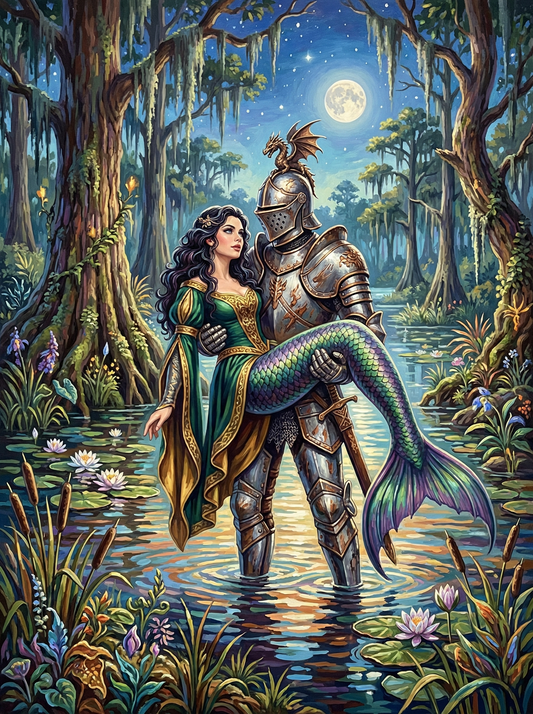 The Knight and the Mermaid (80 Colors)