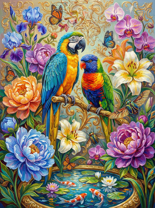 Baroque Parrot Garden (120 Colors)