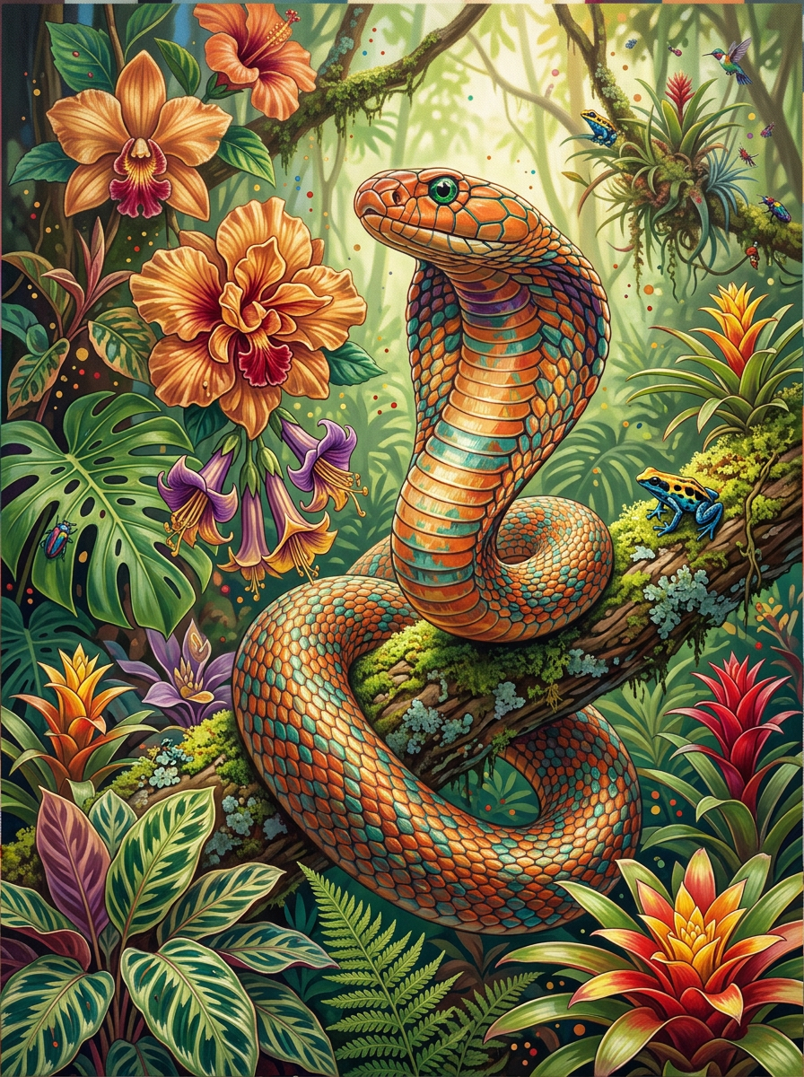 Jungle Orchid Snake (80 Colors)