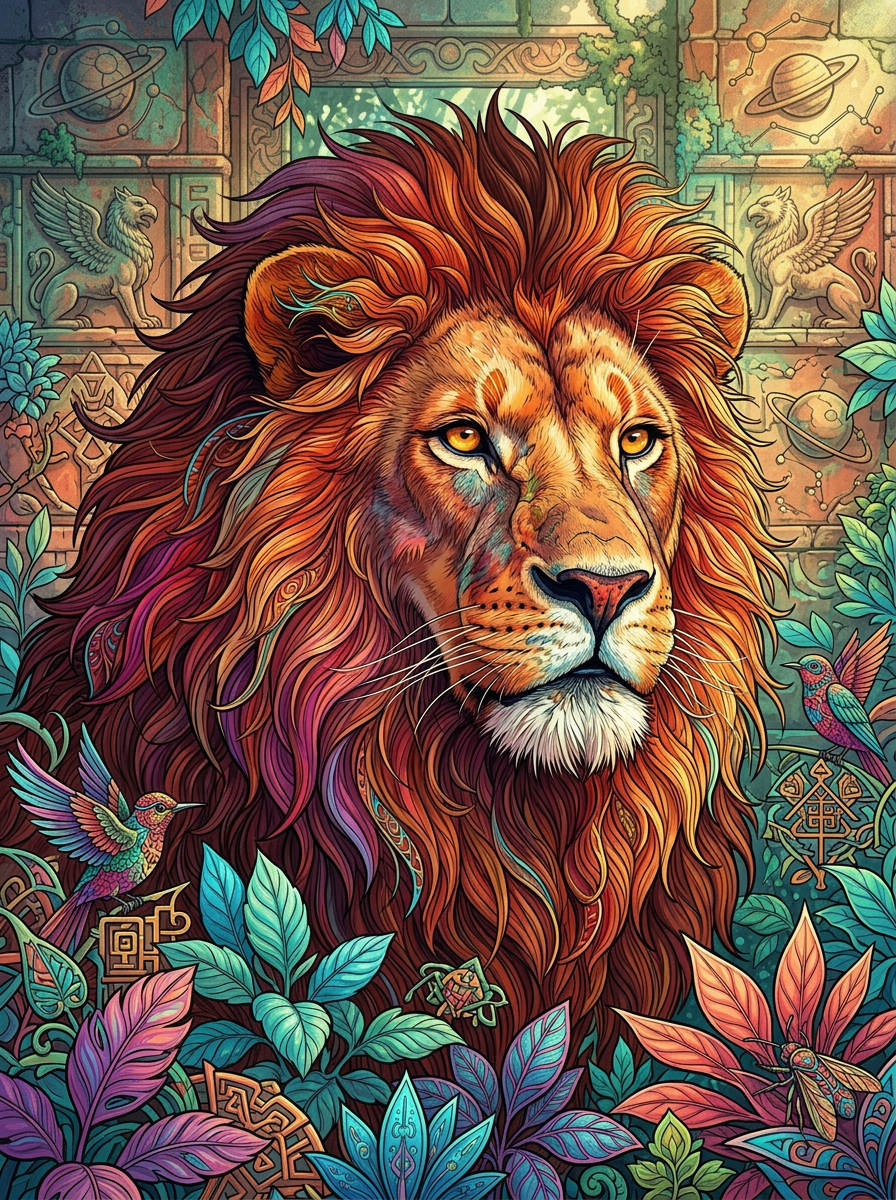 Mystic Jungle Lion (80 Colors)