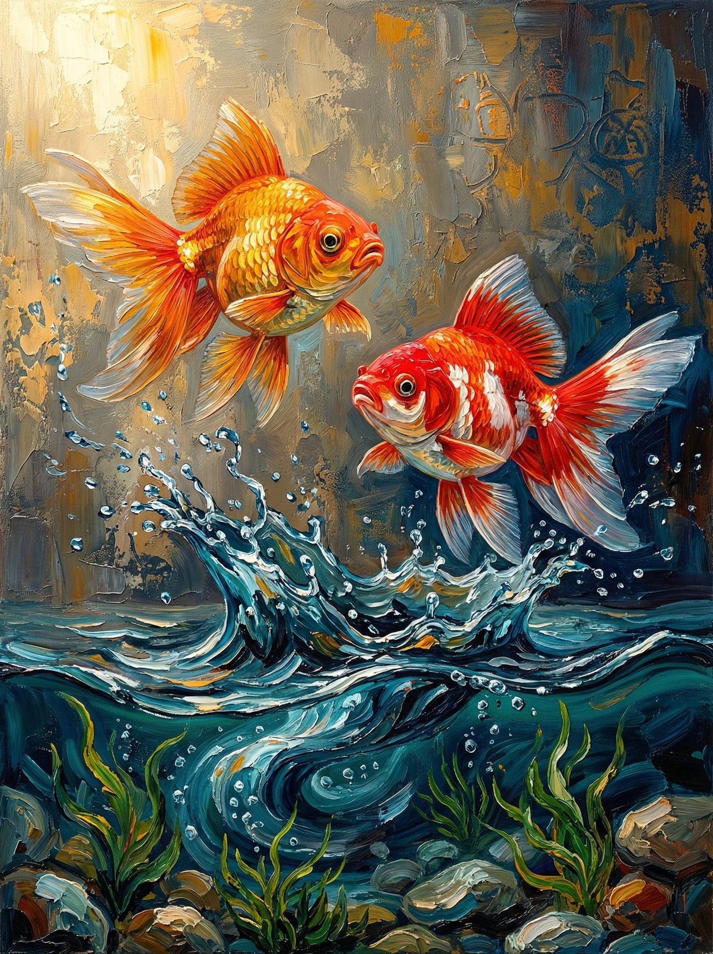 Golden Koi Splash (120 Colors)