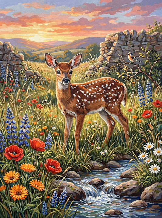 Wildflower Stream Deer (120 Colors)