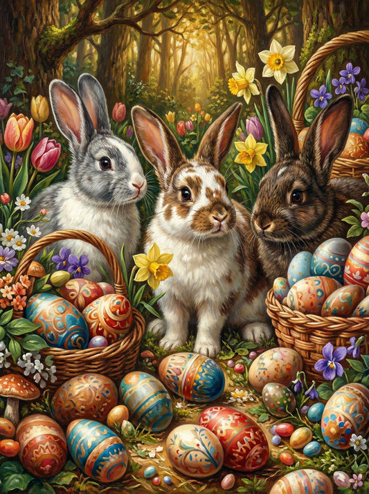 Easter Meadow Rabbits (120 Colors)