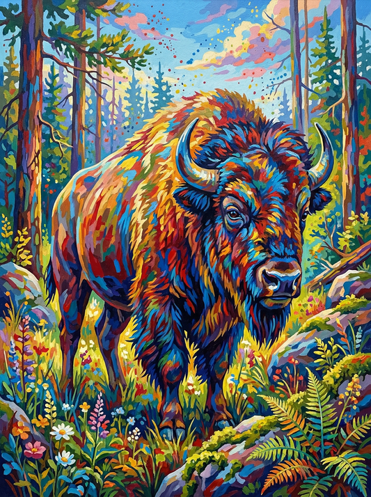 Rainbow Forest Bison (80 Colors)
