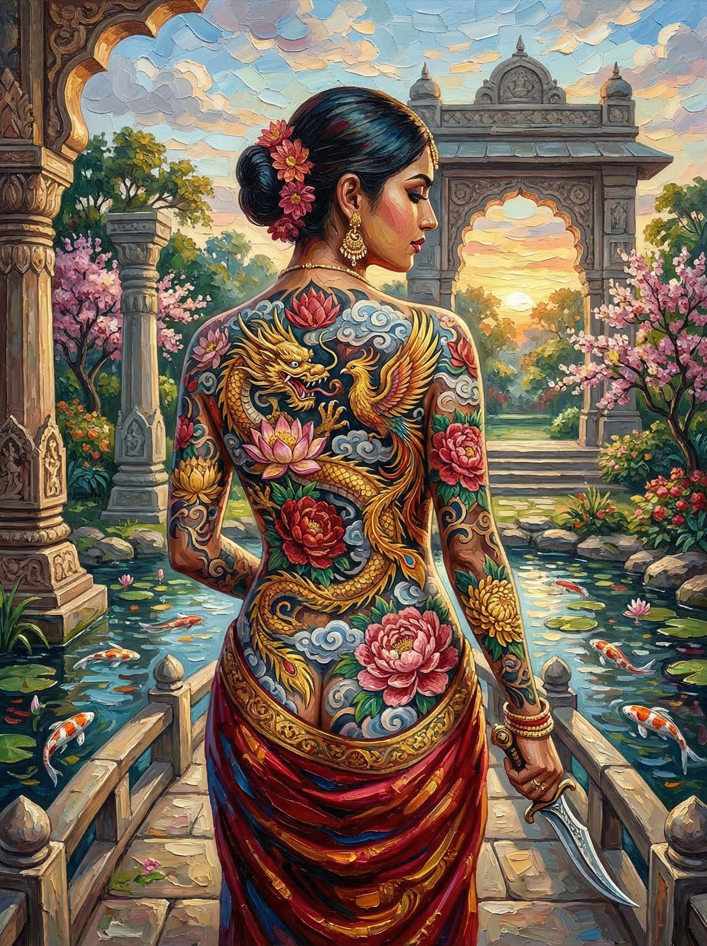 Indian Tattoo Temple Garden (80 Colors)