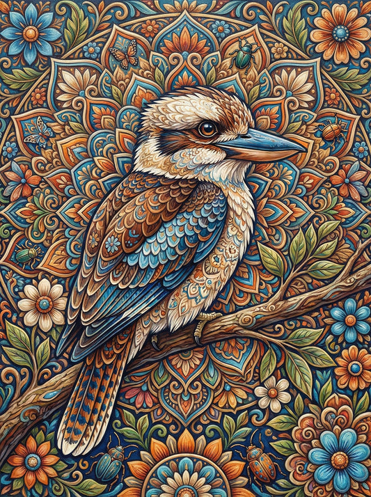 Kookaburra Floral Mandala (80 Colors)
