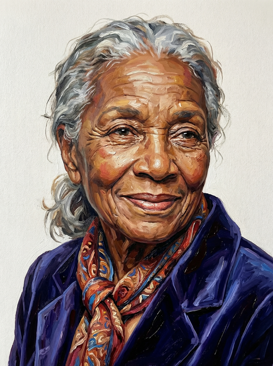 Joyful Senior Lady (120 Colors)