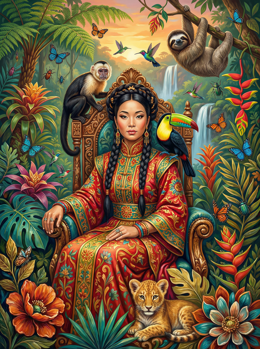 Jungle Princess Portrait (80 Colors)