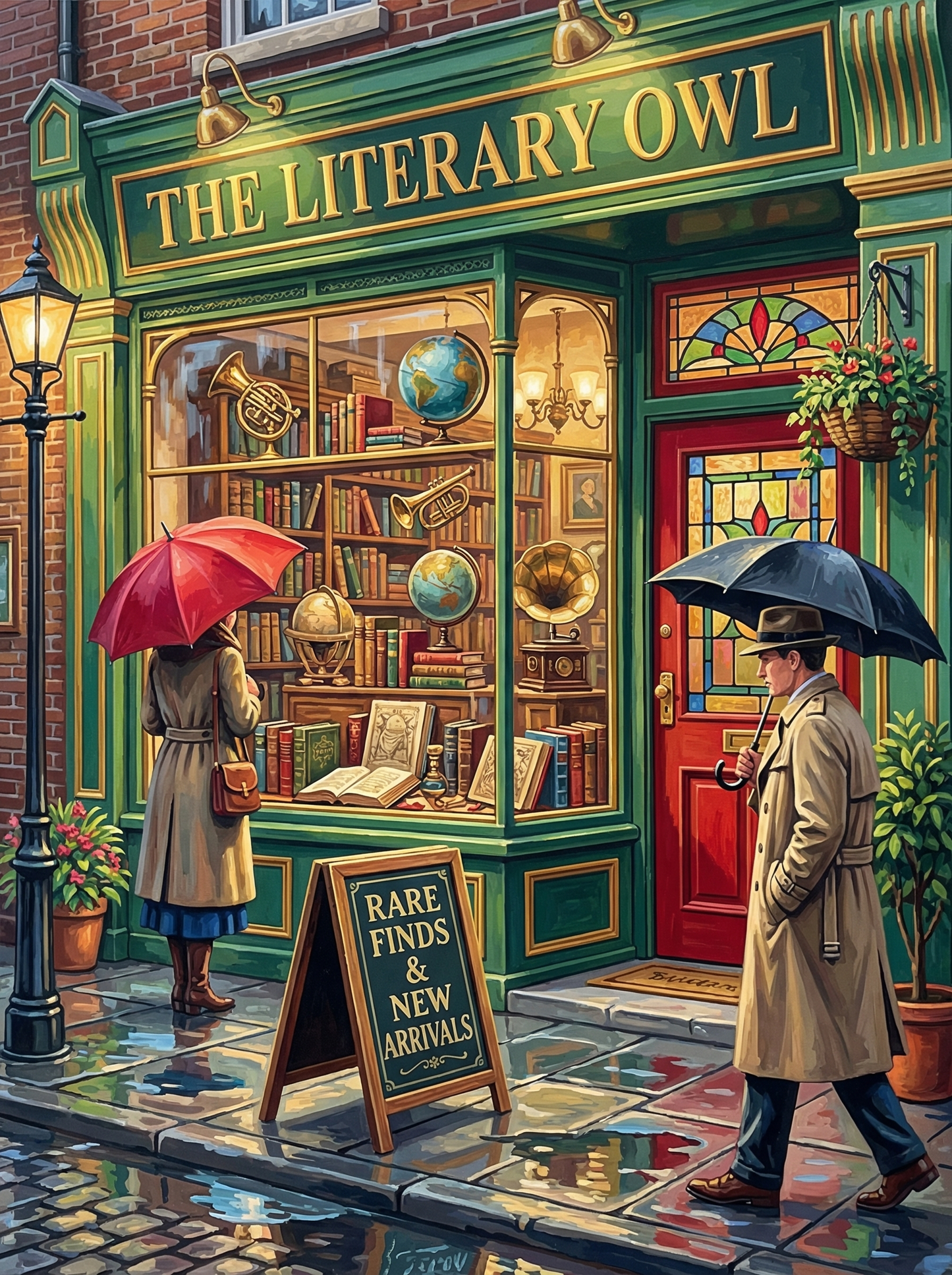 Literary Owl Bookshop (80 Colors)