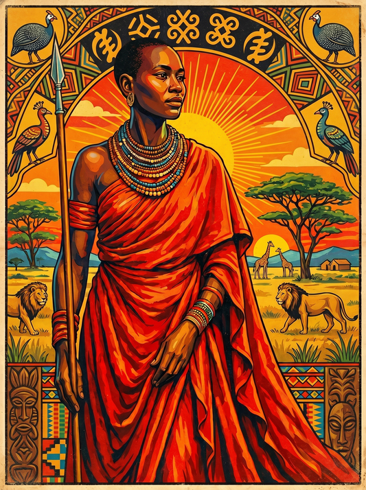 Maasai Savanna Sunset (80 Colors)