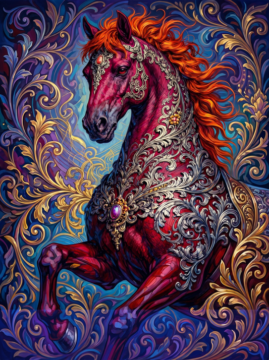 Magenta Baroque Stallion (80 Colors)