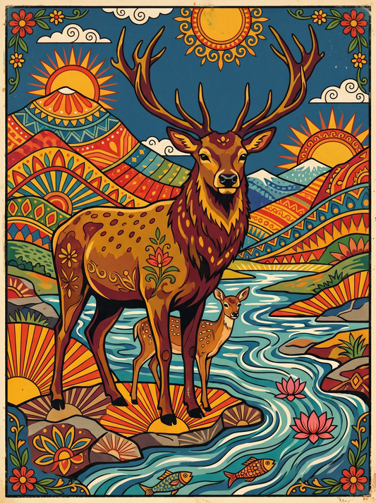 Majestic Stag River (80 Colors)
