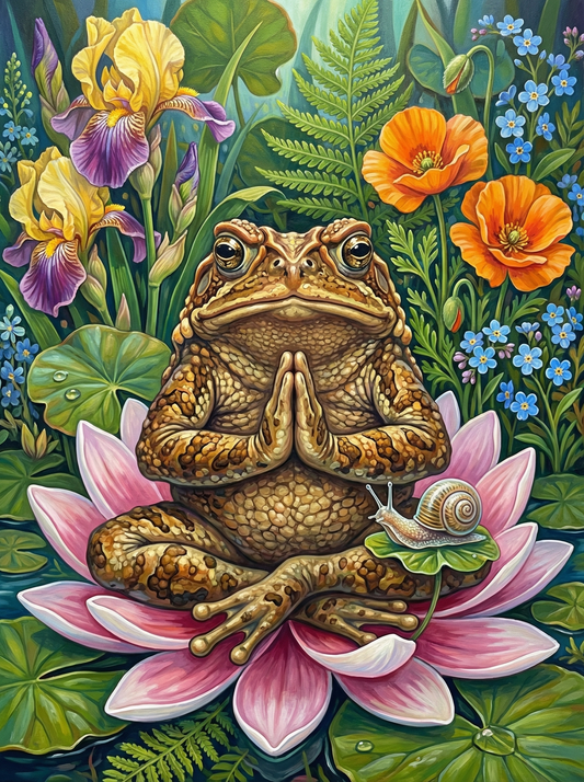 Meditation Toad Lotus (80 Colors)