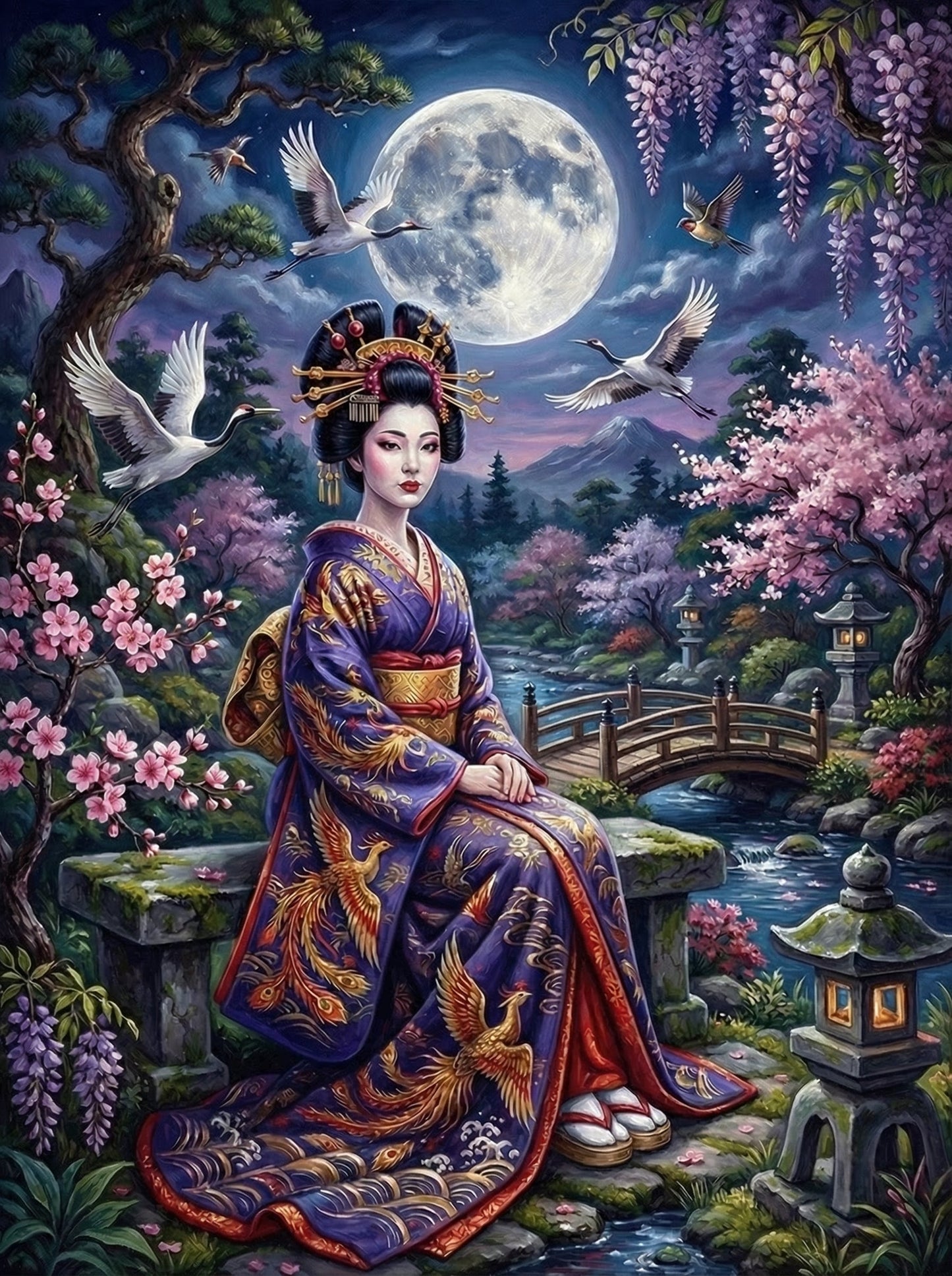 Moonlit Geisha Garden (80 Colors)