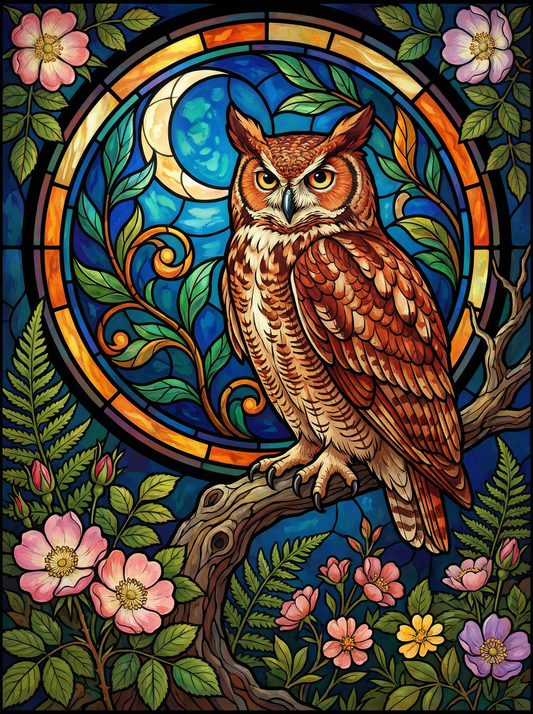 Moonlit Owl Garden (120 Colors)
