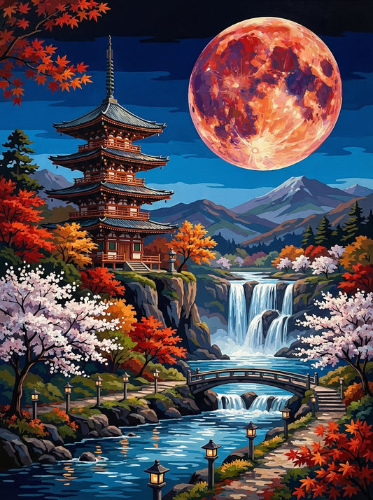 Moonlit Pagoda Temple (120 Colors)