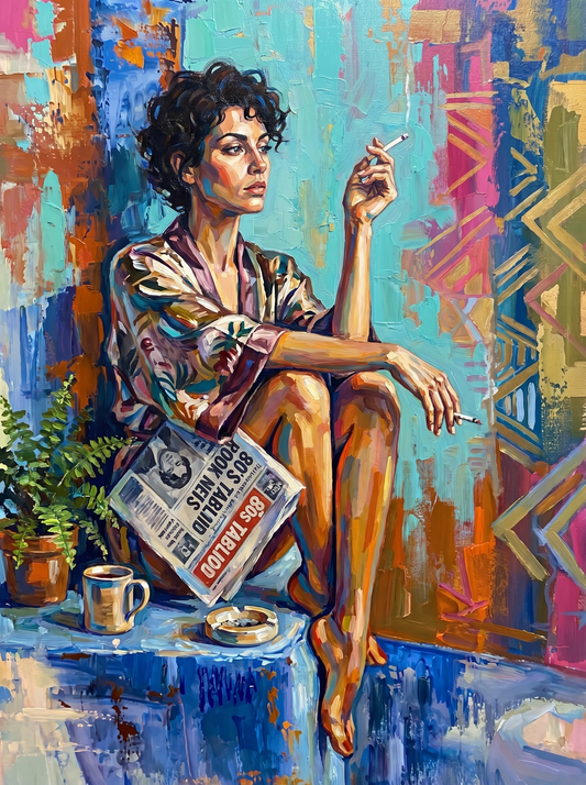 Morning Paper And Coffee (120 Colors)