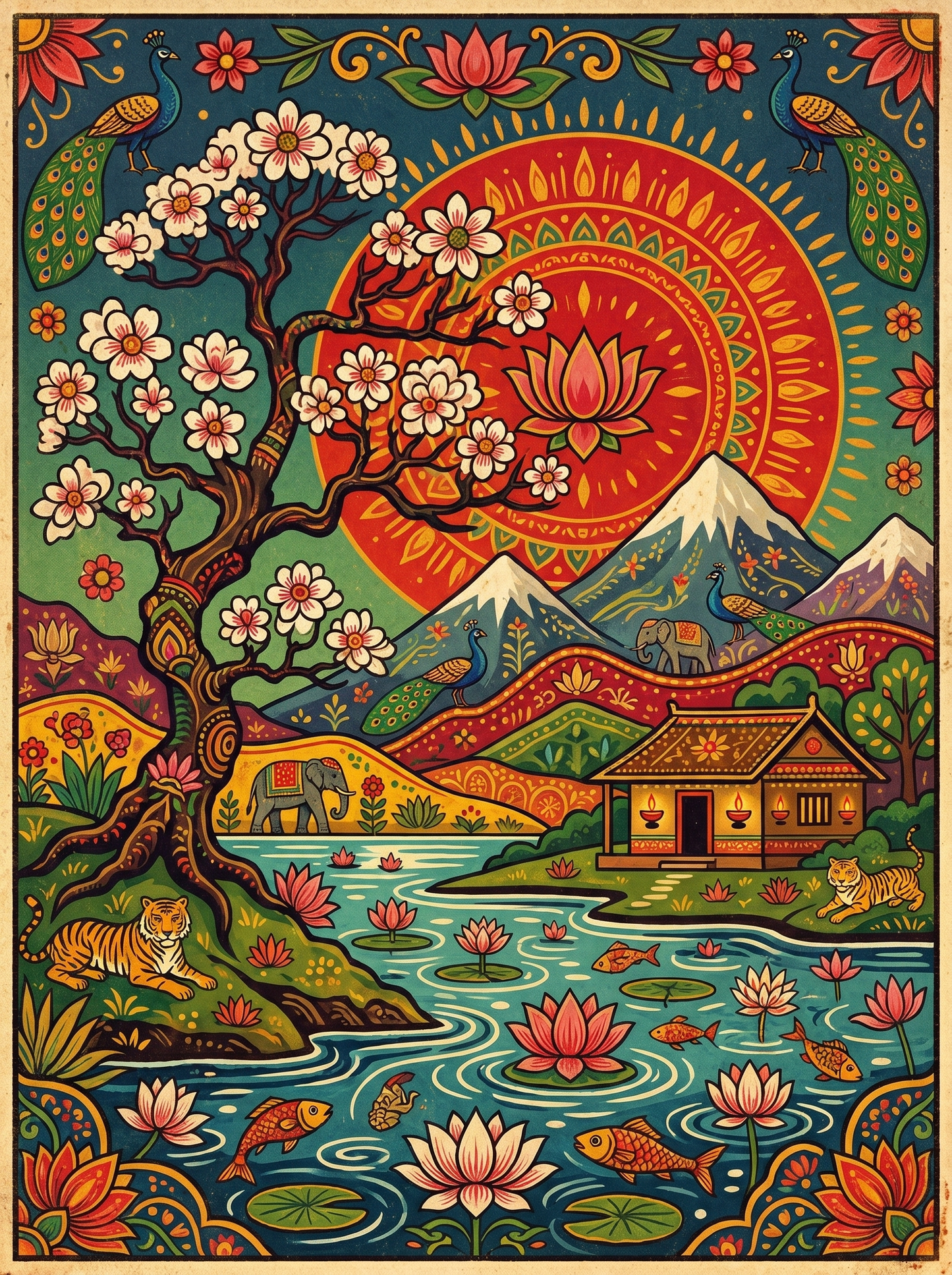 Mount Fuji Blossoms (80 Colors)