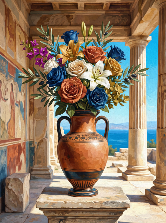 Eternal Flowers in Greek Ruins (120 Colors)