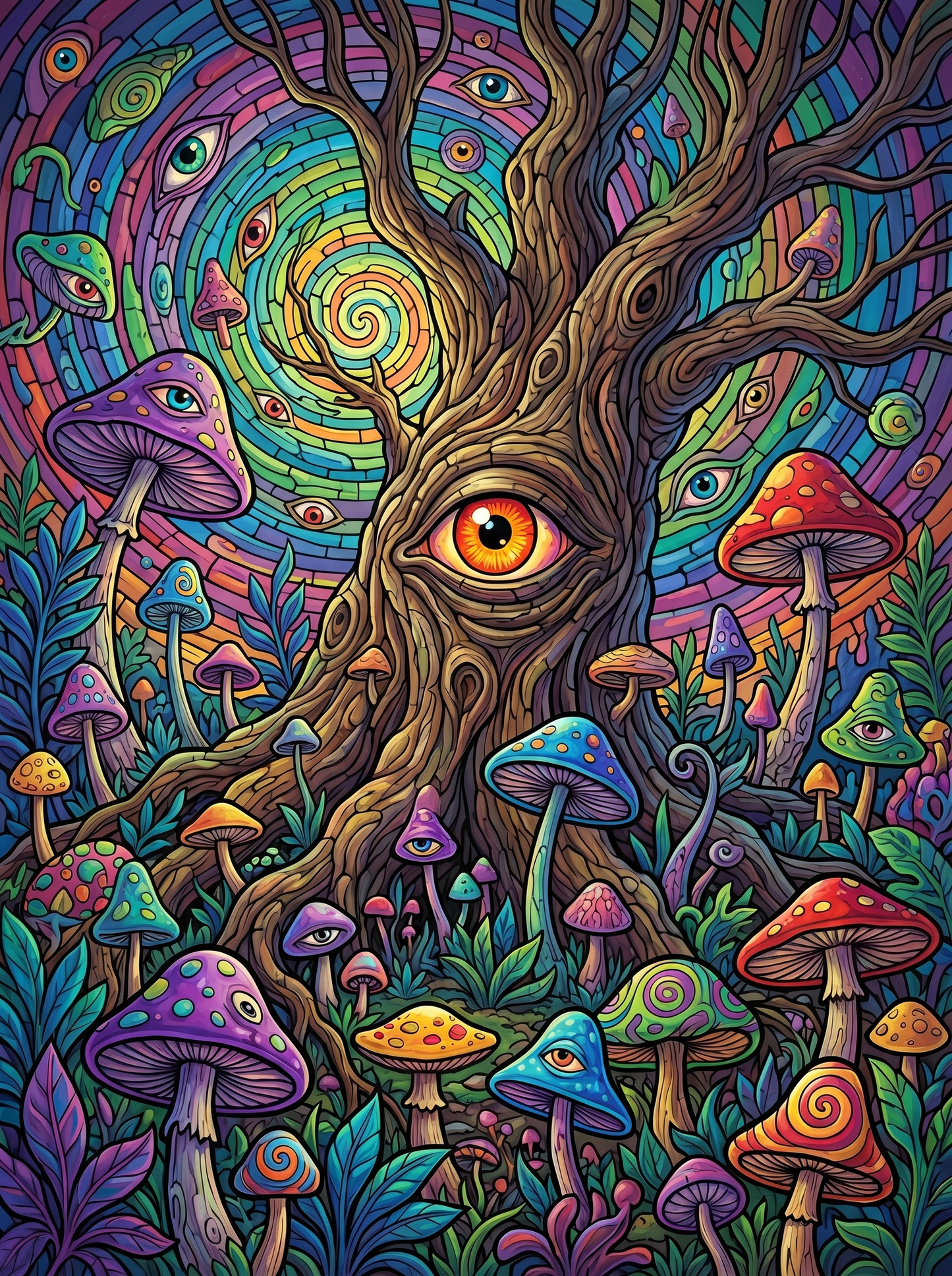 Mystical Tree Mushrooms (120 Colors)
