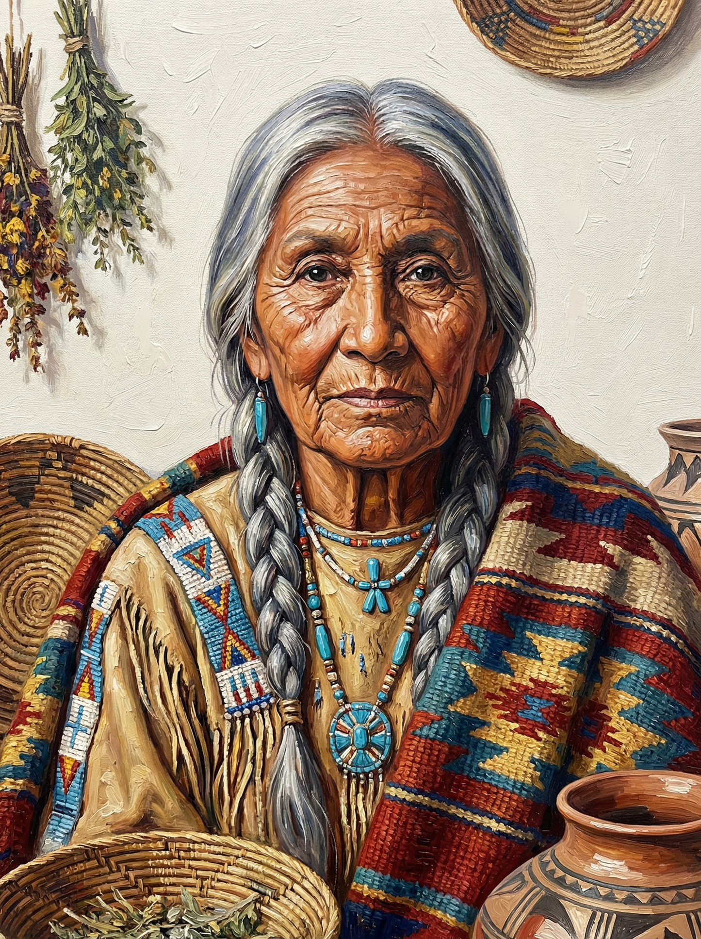 Native American Elder (120 Colors)