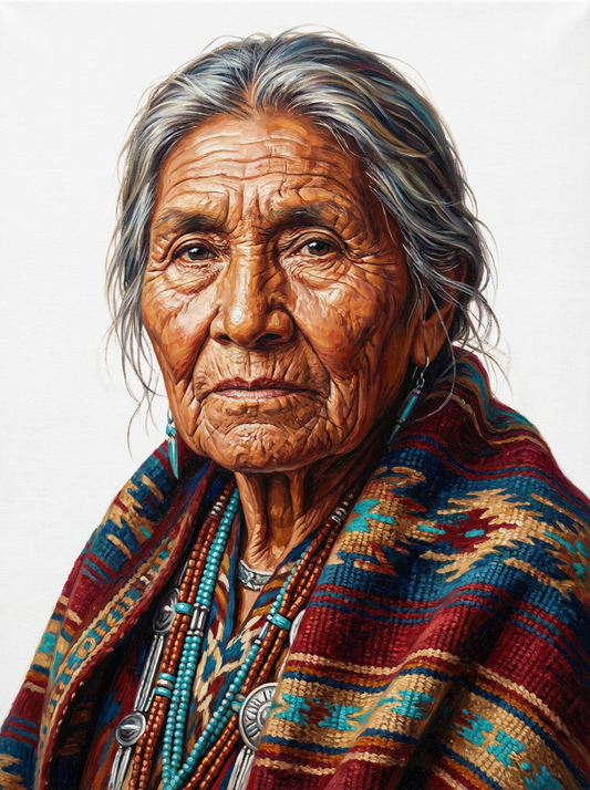 Native Elder Woven Blanket (120 Colors)