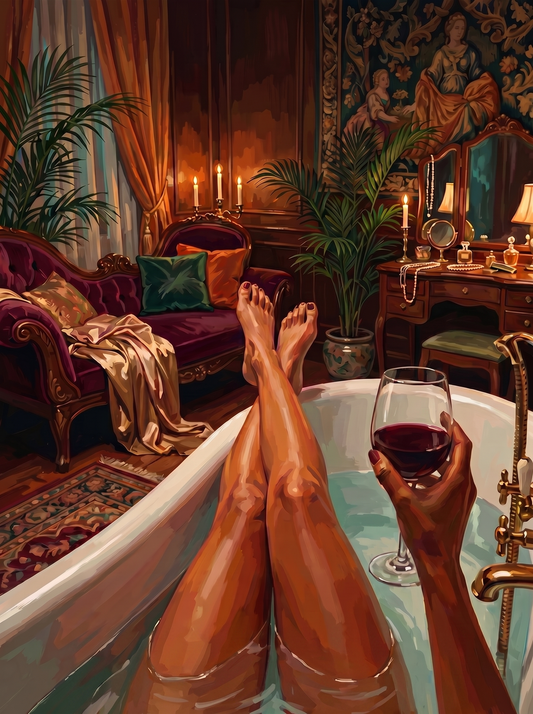 Opulent Manor Bath View (80 Colors)