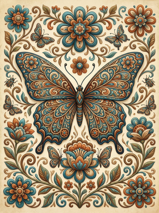 Ornate Butterfly Garden (120 Colors)