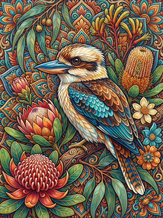 Ornate Kookaburra Garden (120 Colors)